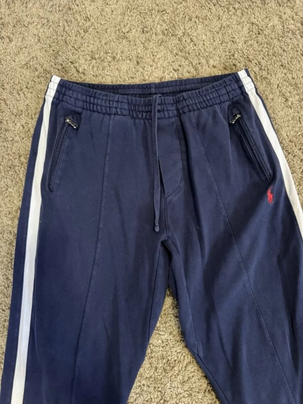 RALPH LAUREN Navy Jogger Sweatpants 28x25.5 Outdoor Track Hiking Athletic Run